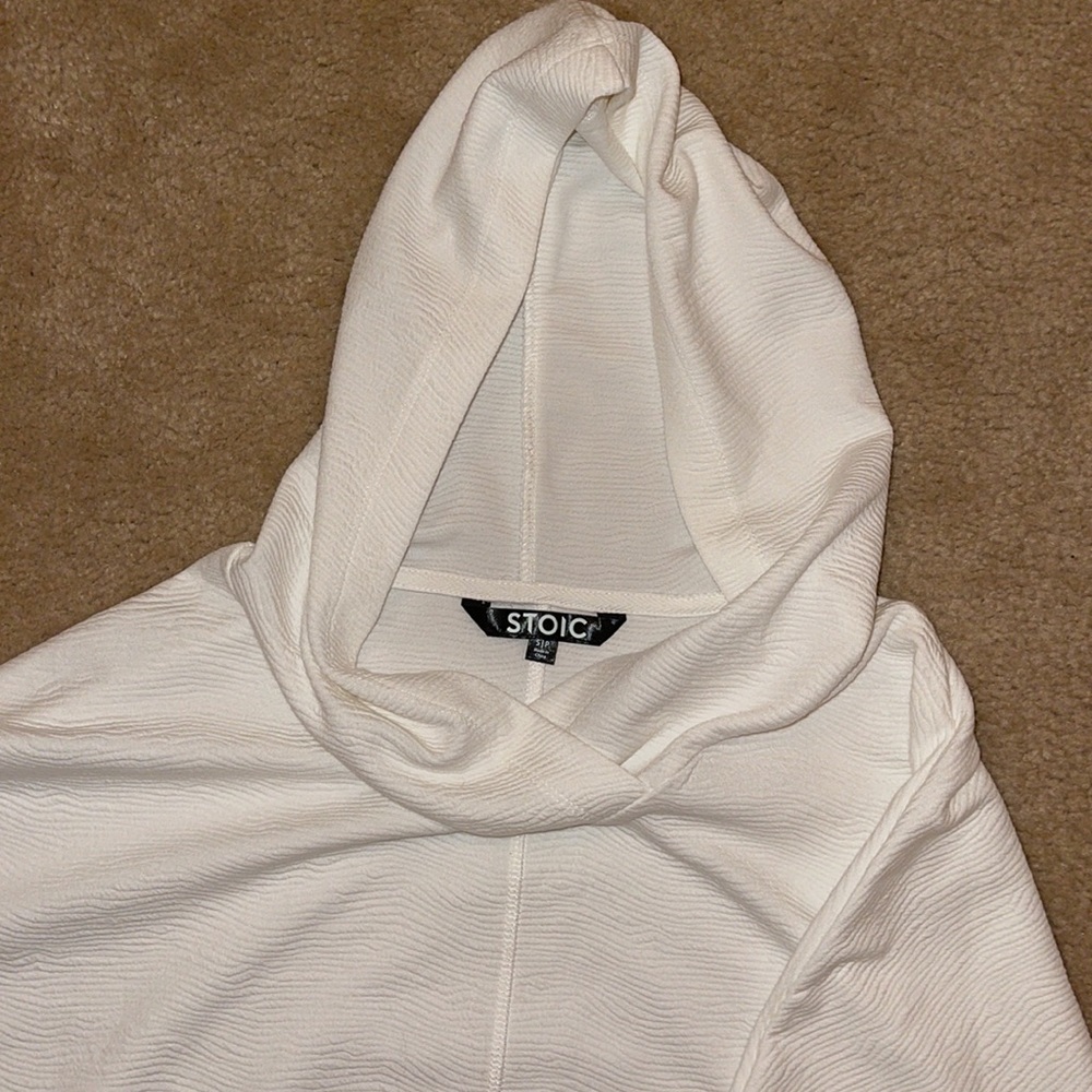 Stoic White Pullover, Size Small - image 2